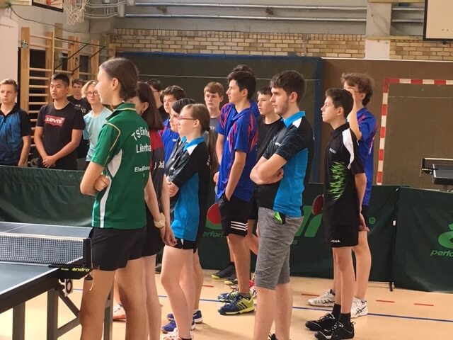 Teilnehmer Stadtmeisterschaft Tischtennis Jugend